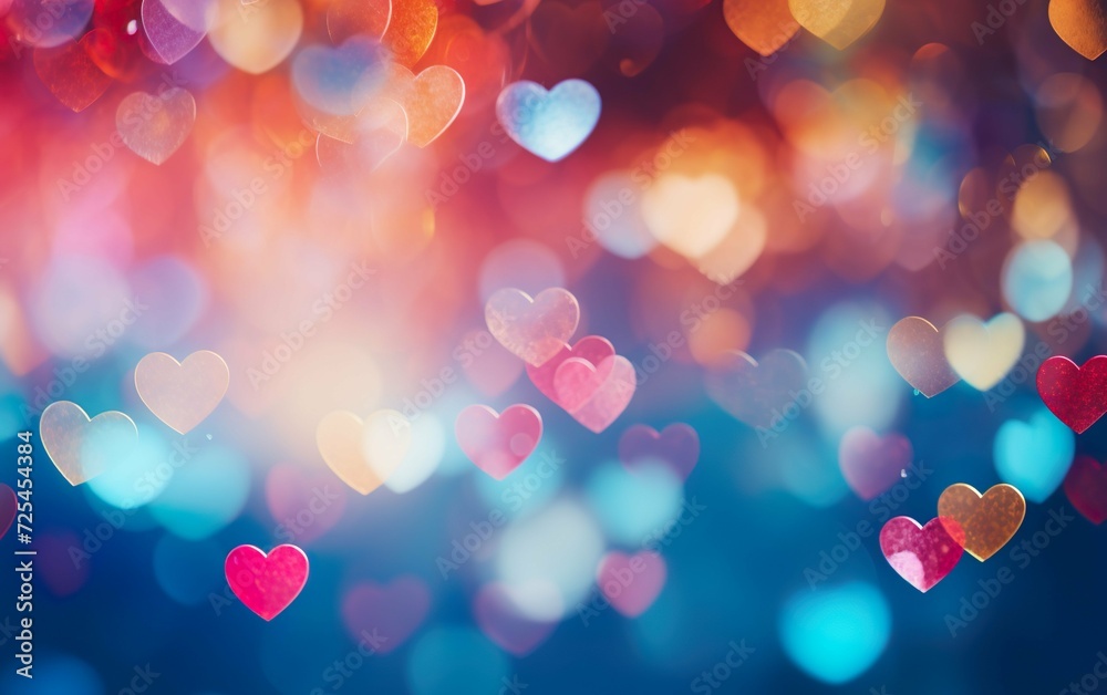 Heart Shaped Colorful Blurred Bokeh St