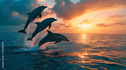 Bottle-nosed dolphins © Rimsha