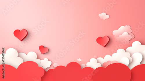Valentines day blank background paper