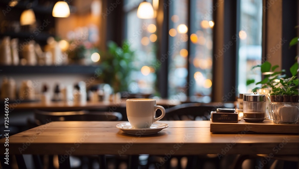 cup of coffee on the table cup of coffee on the table