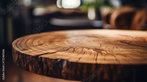Sfondo background tavolo rotondo di legno photo