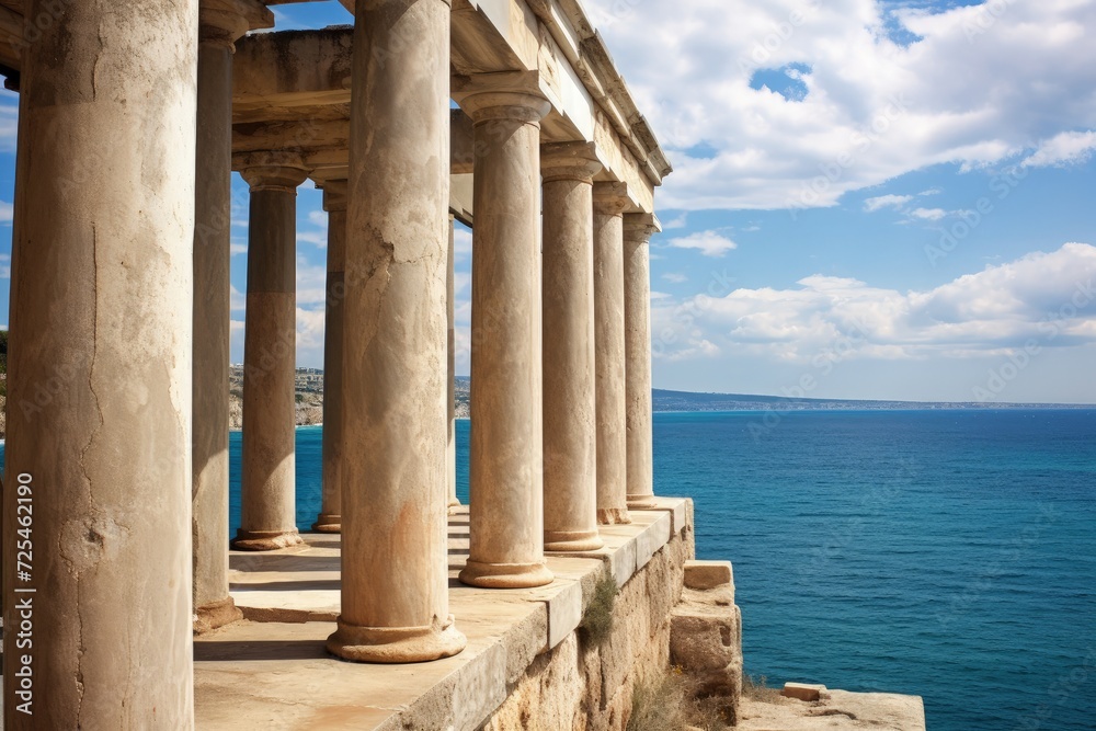 Fototapeta premium ancient greek temple with ionian columns