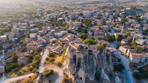Drone view of Uchisar castle