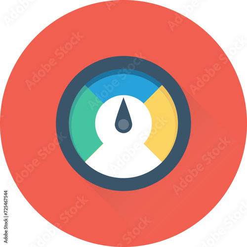 Speedometer Vector Icon