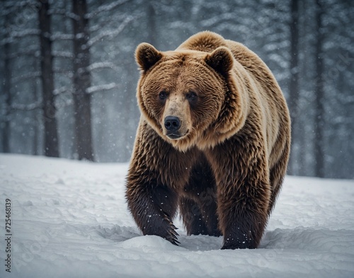 bear in the winter Step into a winter wonderland “Bear in the Winter,” a spectacular selection of stock imagery that captures the serene beauty of bears against snowy landscapes.r