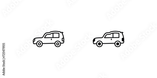 car icons vector stock illustration.