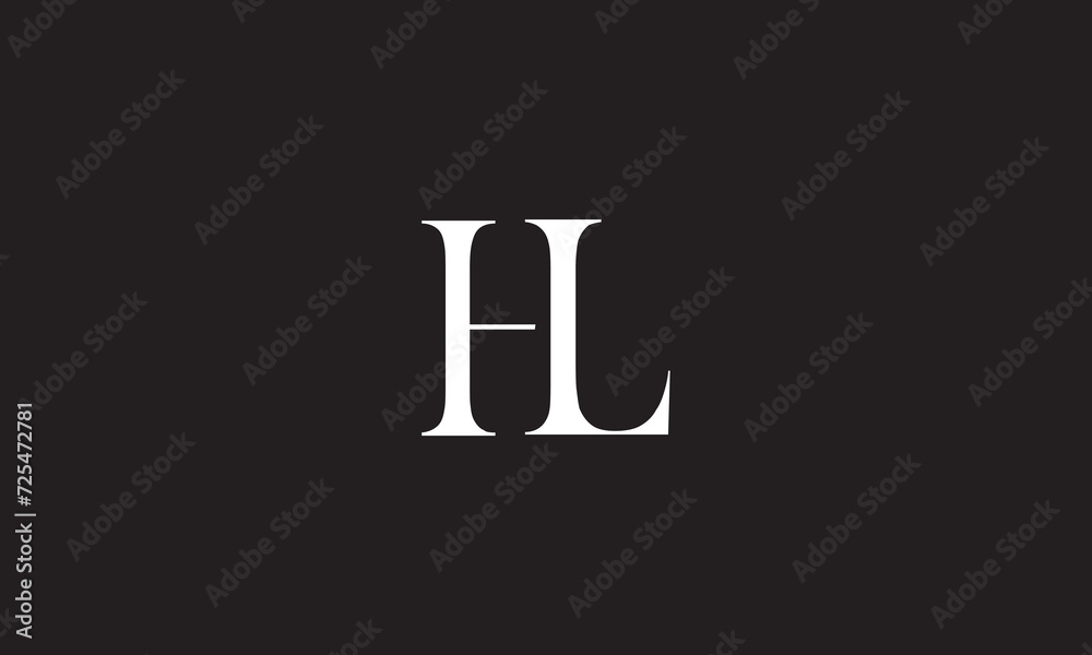 HL, LH , L , H , Abstract Letters Logo Monogram HL, LH , L , H , Abstract Letters Logo Monogram