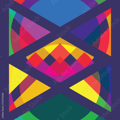 abstract geometric colorful pattern background