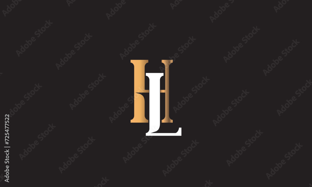 HL, LH , L , H , Abstract Letters Logo Monogram HL, LH , L , H , Abstract Letters Logo Monogram