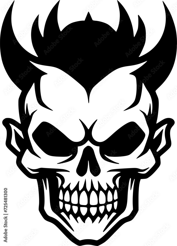 Fototapeta premium Skull - High Quality Vector Logo - Vector illustration ideal for T-shirt graphic
