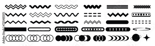 Set of different geometric shapes. Retro elements for arrow, circle, web, vintage, advertisement, boll, banner, poster, billboard, sales. Collection trendy vector geometric shapes