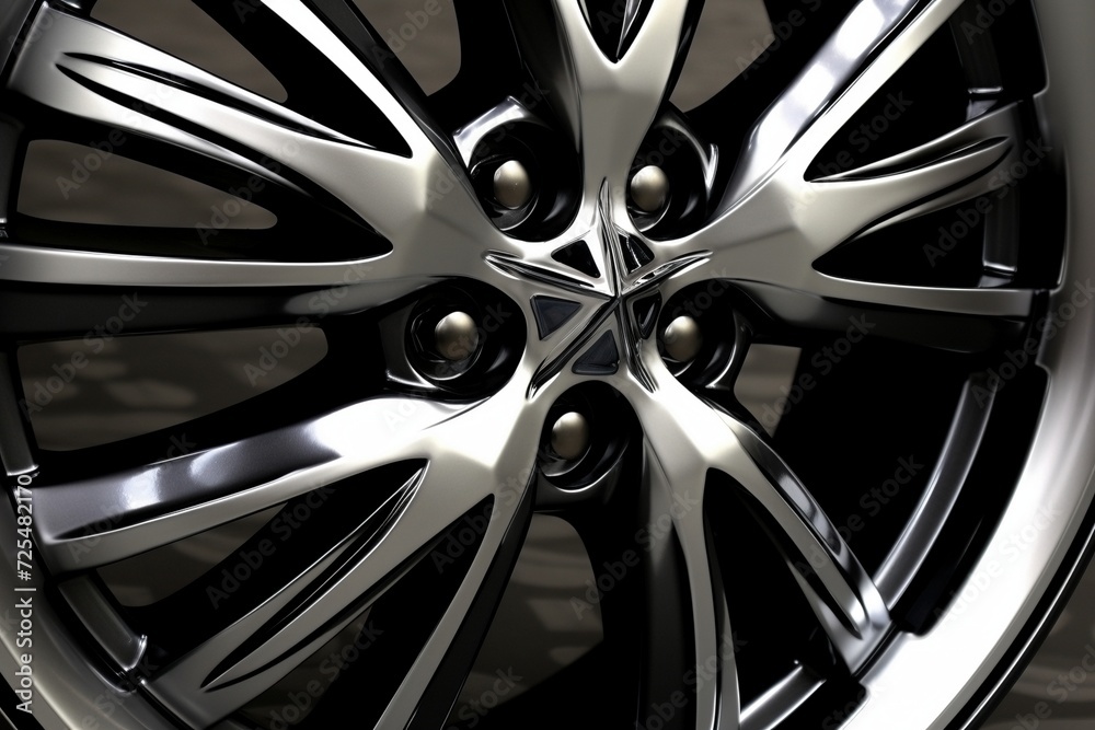 Close up of rims car alloy wheel