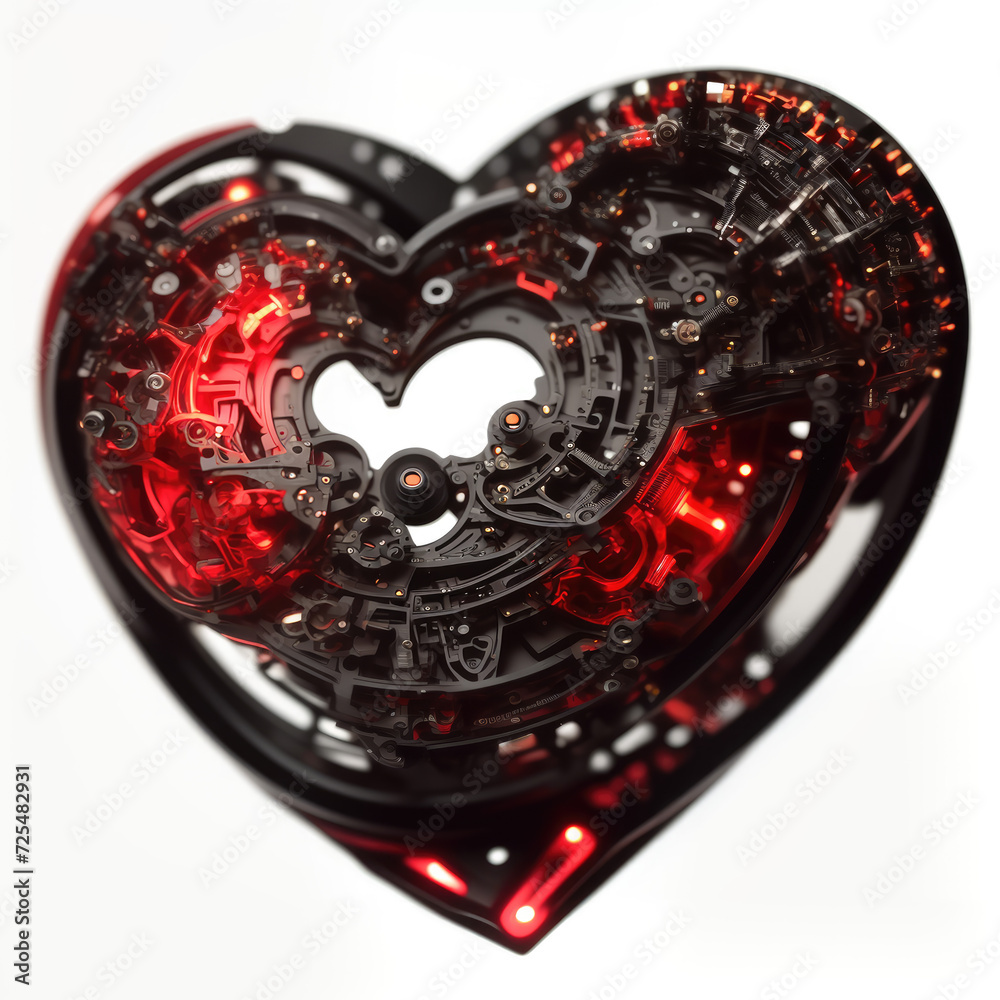 Heart. Abstract illustration. AI generated. Heart. Abstract illustration. AI generated.