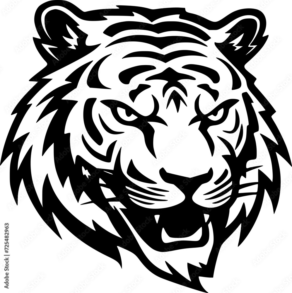 Tiger - Minimalist and Flat Logo - Vector illustration Tiger - Minimalist and Flat Logo - Vector illustration