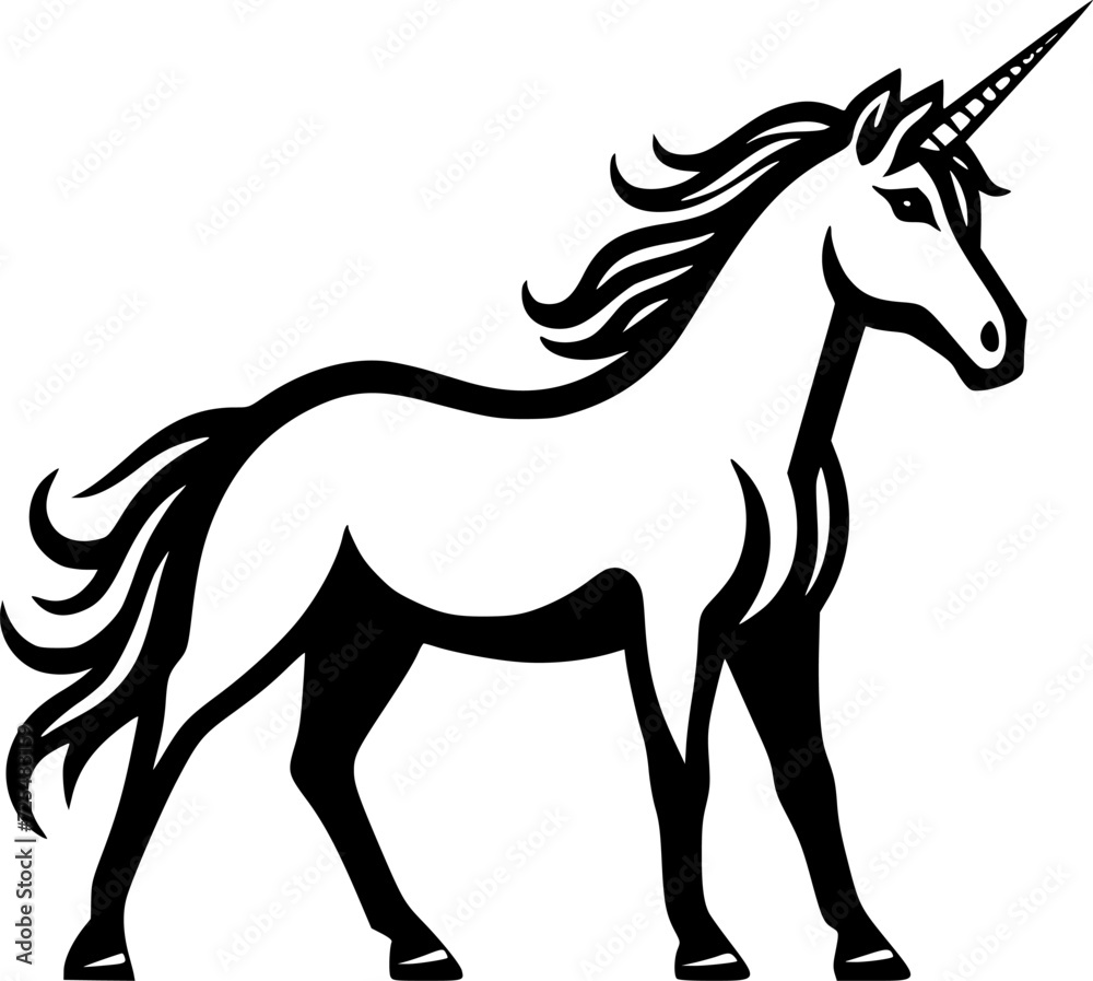 Obraz premium Unicorn - High Quality Vector Logo - Vector illustration ideal for T-shirt graphic