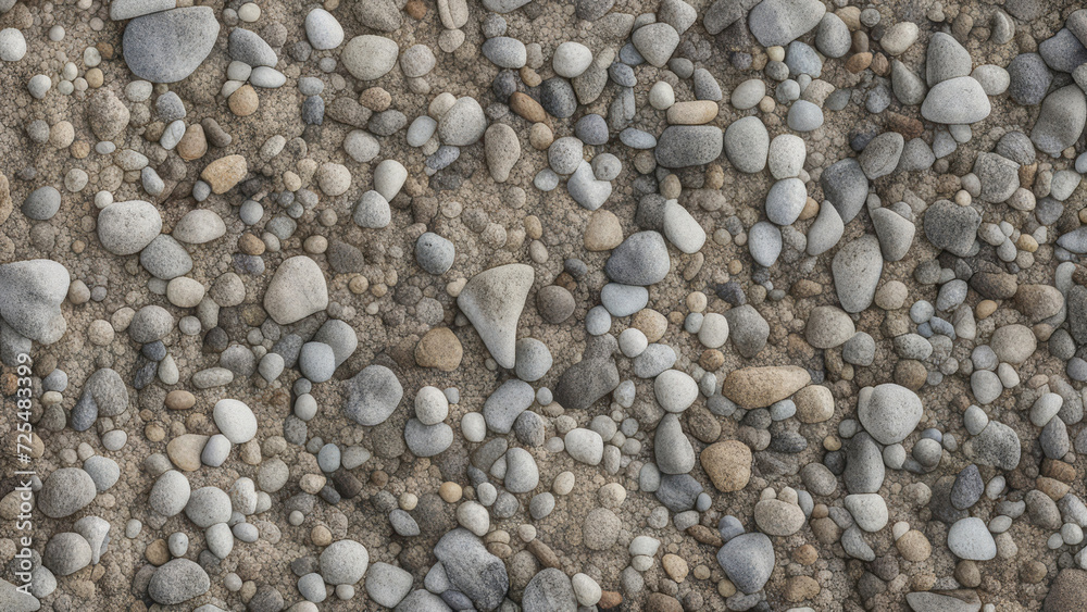 Sand mixed with small beach stones. Sand mixed with small beach stones.