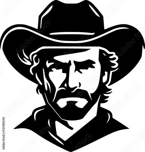 Western | Minimalist and Simple Silhouette - Vector illustration