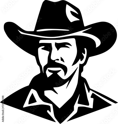 Western | Minimalist and Simple Silhouette - Vector illustration