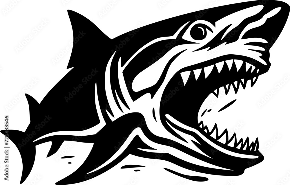 Shark - High Quality Vector Logo - Vector illustration ideal for T-shirt graphic Shark - High Quality Vector Logo - Vector illustration ideal for T-shirt graphic