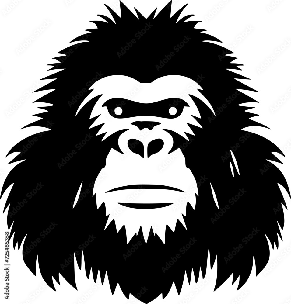 Gorilla - High Quality Vector Logo - Vector illustration ideal for T-shirt graphic