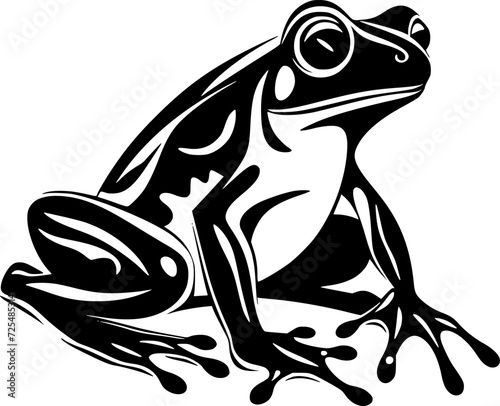 Frog - High Quality Vector Logo - Vector illustration ideal for T-shirt graphic