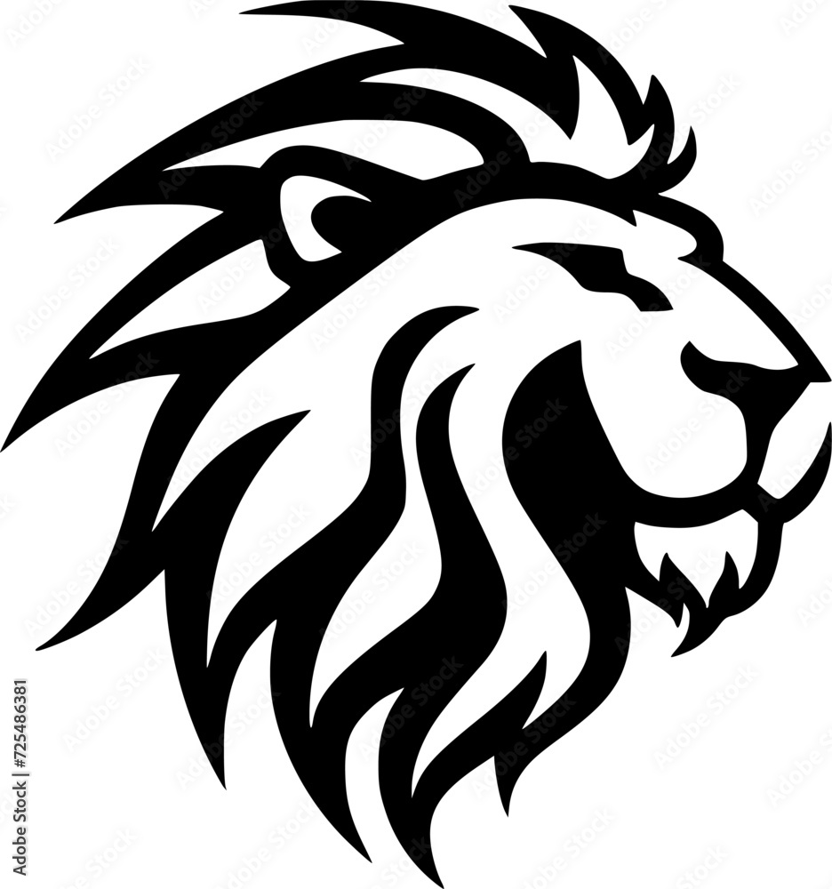 Fototapeta premium Lion - Minimalist and Flat Logo - Vector illustration