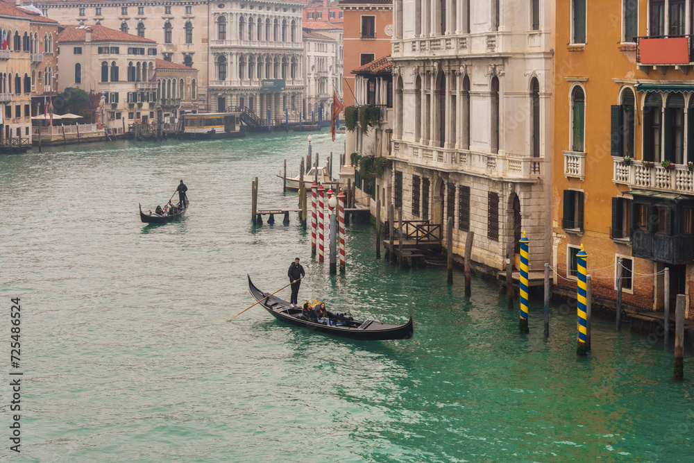 Gondolas are a romantic and touristic way to explore Venice
