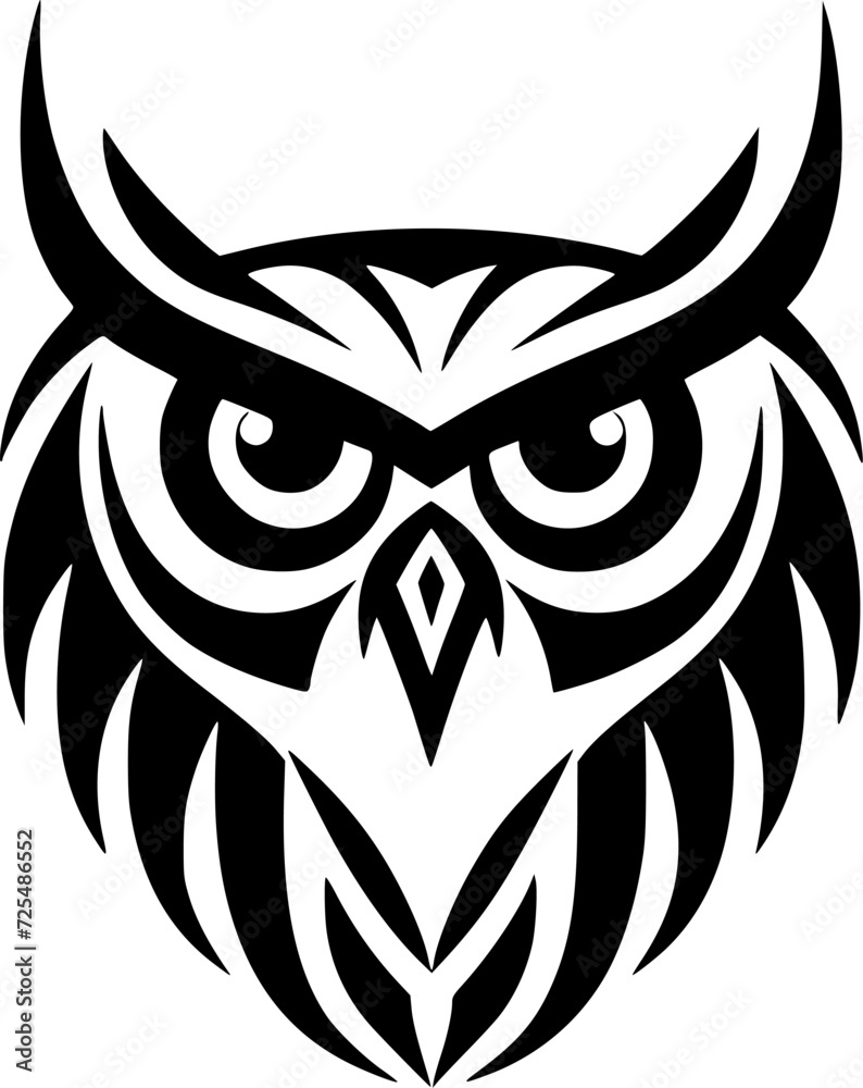 Owl - Minimalist and Flat Logo - Vector illustration Owl - Minimalist and Flat Logo - Vector illustration