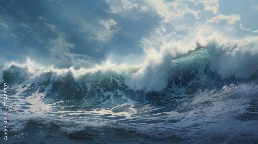 Fototapeta premium storm over the ocean