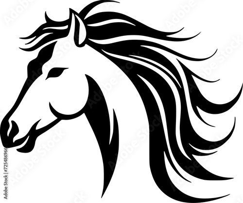 Horse - High Quality Vector Logo - Vector illustration ideal for T-shirt graphic