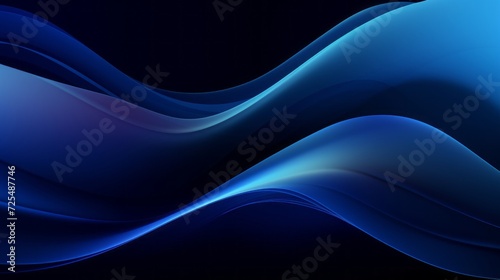 Mesmerizing abstract dark blue wavy wave background with elegant lines design - artistic composition for creative projects