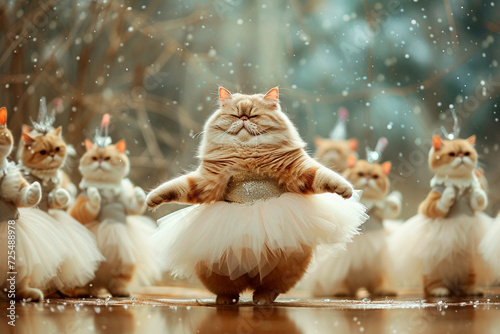 Cats in tutus dance ballet to celebrate World Cat Day