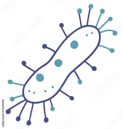 Bakteria ilustracja