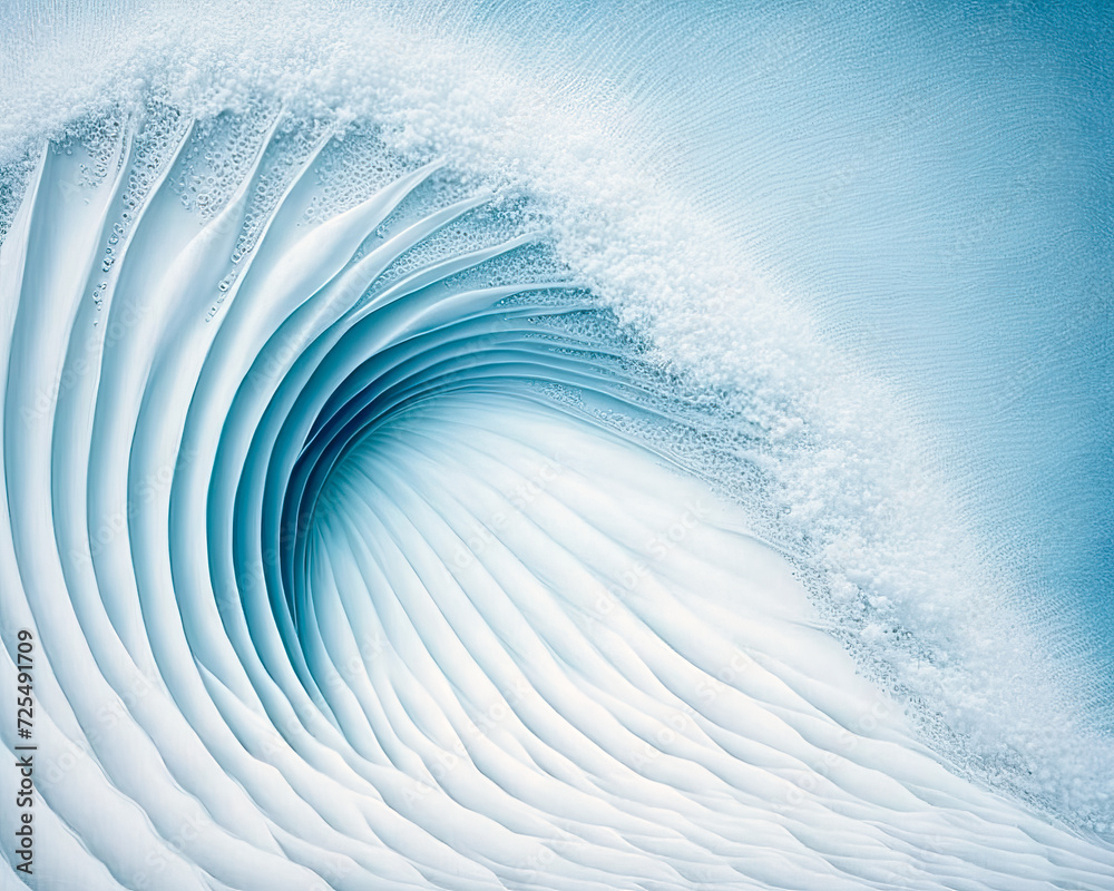 Obraz premium Abstract watercolor wave ocean for textures. Fresh, cheerful and relaxing summer concept. Positive and healthy tones to background or wallpaper.