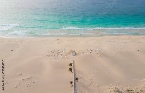 Bilde på lerret beach in the morning at Boa Vista Islada