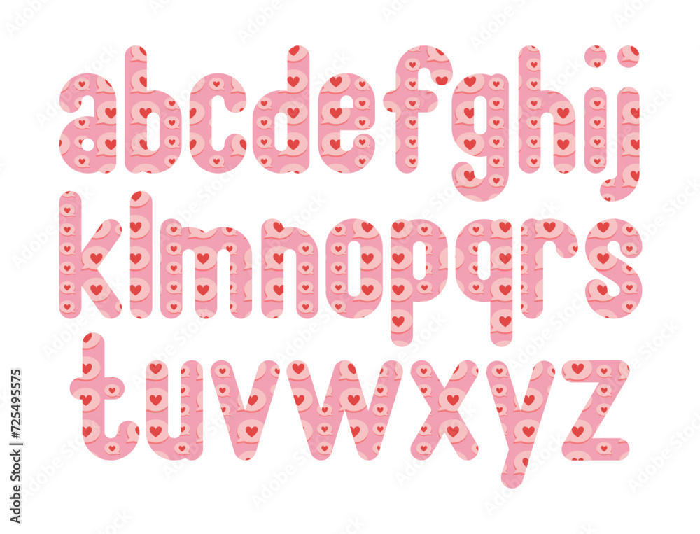 Versatile Collection of Love Chat Alphabet Letters for Various Uses