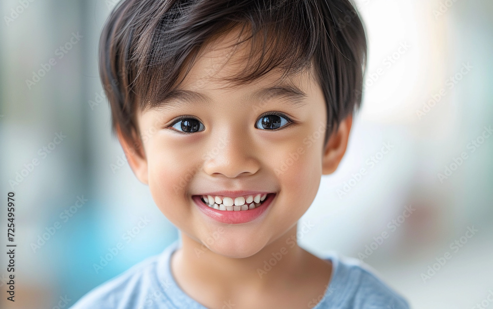 Close-Up Portrait of a Smiling Child Close-Up Portrait of a Smiling Child