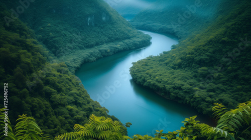 waterfall in the river