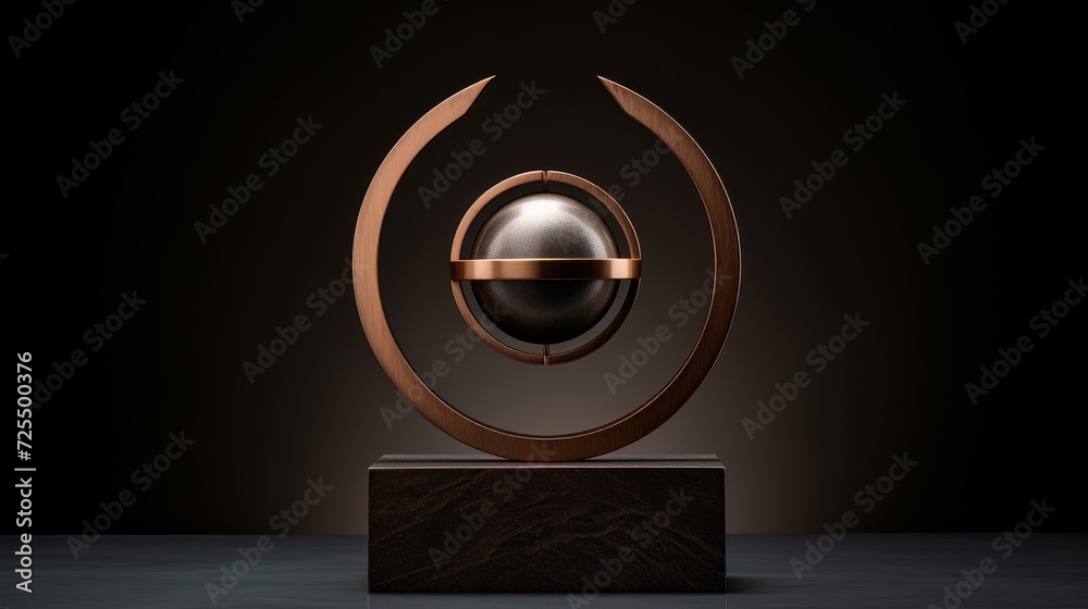 Bronze pedestal for premium jewelry with understated elegance