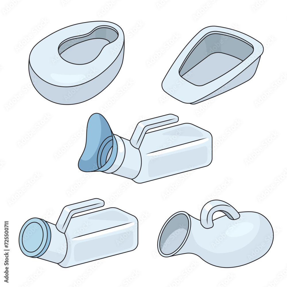Different Types of Bedpans receptacle for urine toilet or chamber pot