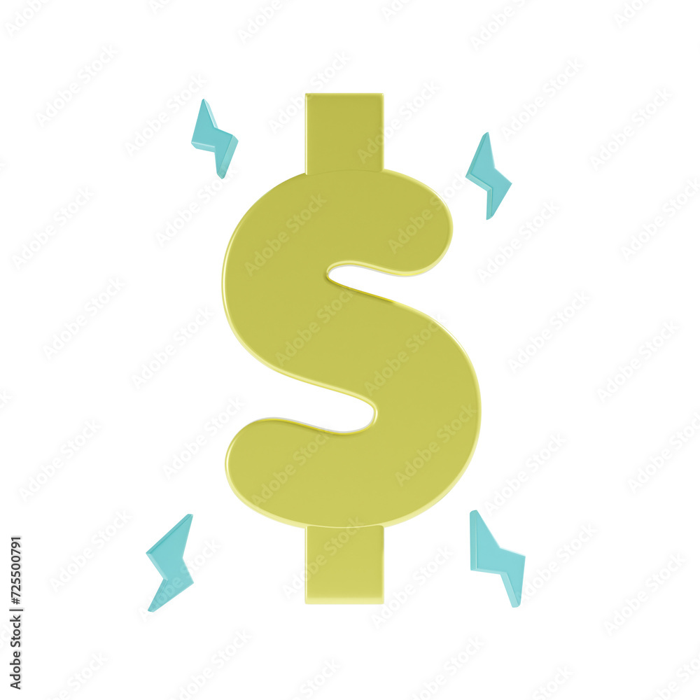 dollar sign 3d icon dollar sign 3d icon