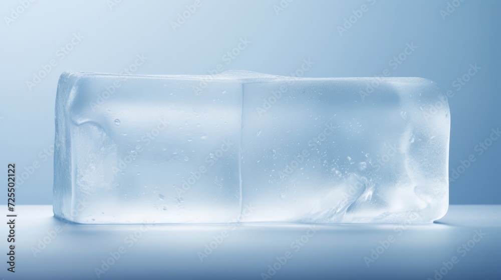 Translucent ice with soft lighting for skincare presentations Translucent ice with soft lighting for skincare presentations