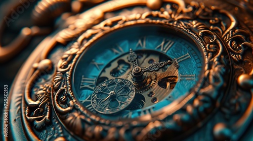 Ancient Unique pocket watch of Great Value. Crafted by Generative AI 