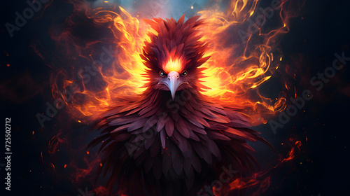 The rising phoenix with. Free Photo 
