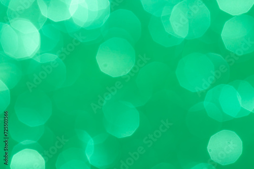 Bright glowing green bokeh