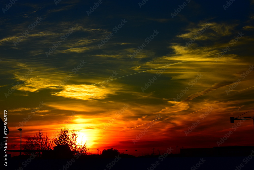 Fototapeta premium Power of sunset