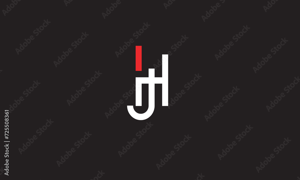 HJ, JH , J , H , Abstract Letters Logo Monogram HJ, JH , J , H , Abstract Letters Logo Monogram