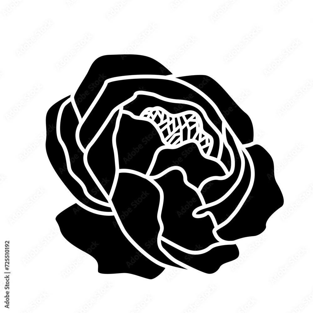 Flat flower icon Flat flower icon