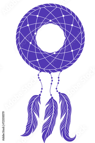 Flat dreamcatcher icon