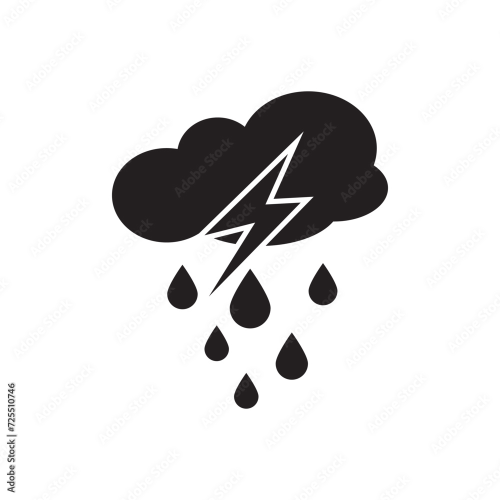 Rain cloud logo symbol icon design vector illustration Rain cloud logo symbol icon design vector illustration